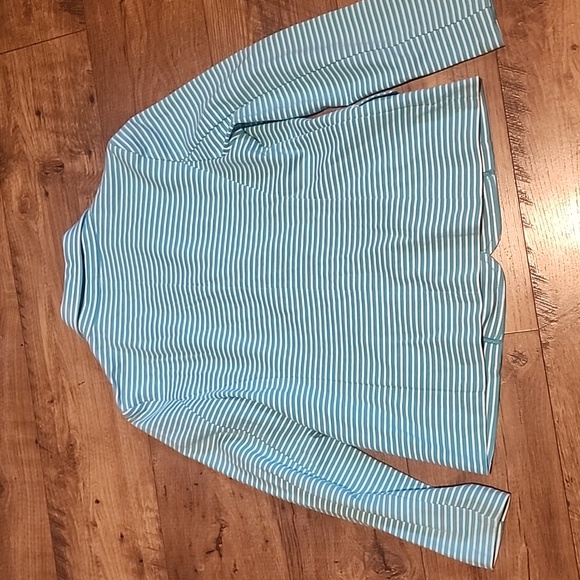 Talbots cotton striped blazer - Picture 5 of 9